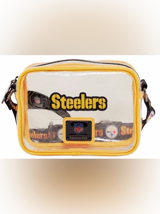 Loungefly Pittsburgh Steelers Clear Crossbody Bag Yellow/Black